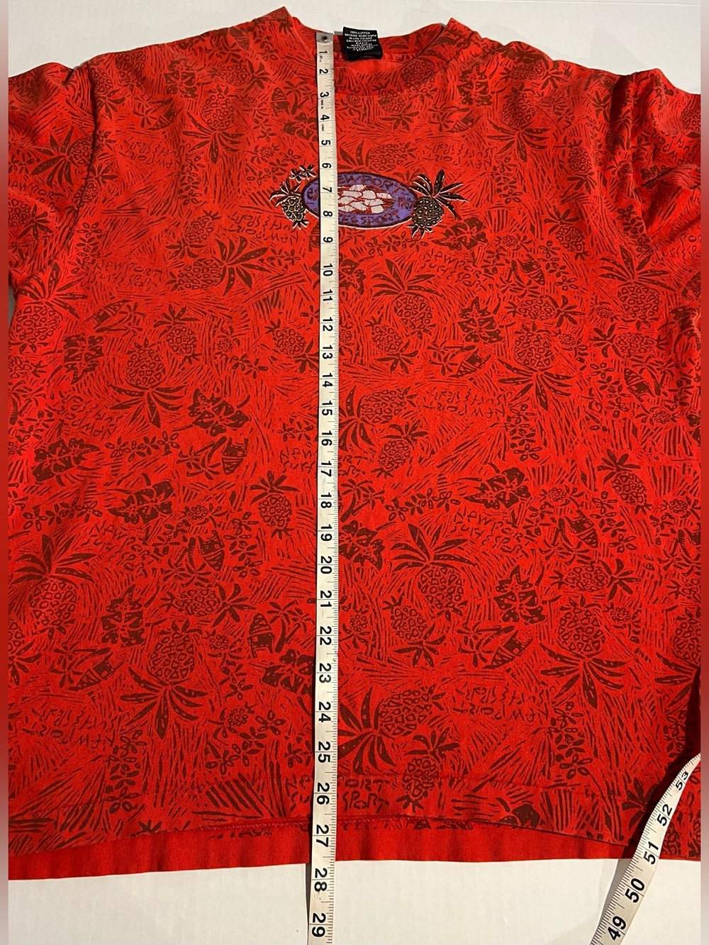 VTG 90s Newport Surf & Sport Hawaiian Skate Surfing AOP Shirt XL Single Stitch - Picture 2 of 16